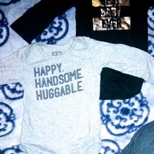 3-6 month long sleeve onesies